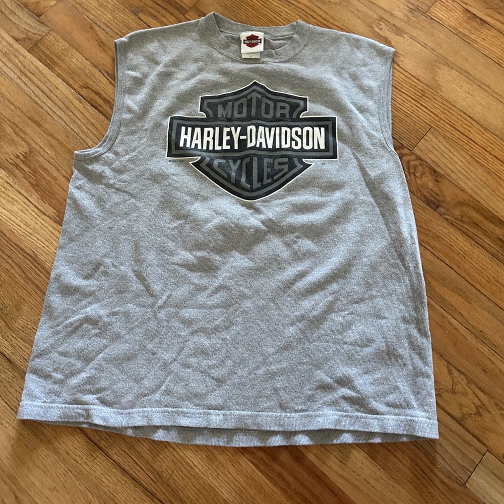 Harley-Davidson Adult Gray Sleeveless Tank Top XL